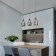 Suspended lamp with glass ceiling Cosmic, 15W, E14, 62x12 cm