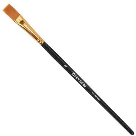 System of brushes synthetics 10 pieces, Brauberg, round; oval; flat; Liners-6