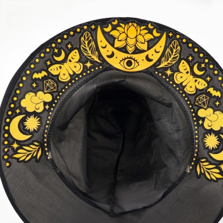 Carnival set "Dark Witch": Hat, collar-7