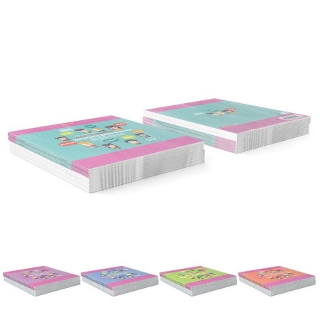 Notebook for recording foreign words, 48 ​​sheets in a ruler on the bracket, Erichkrause Hello, cover coated cardboard, offset block, mix-8