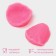 Mold Dolyana "Rose petal", silicone, 2 items, 6.7 × 6.2 cm, pink color