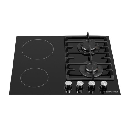 Hlect surface Maunfeld EEHG.642VC.3CB/KG, combined, 4 burners, black-10