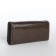 Women's wallet on a magnet, brown color