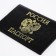 Cover for passport, black color