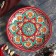 Largan Rishtan ceramics "Flowers", 25 cm, red