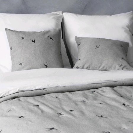 Set "Prime": a bedspread 160 x 220 cm, pillowcases 40 x 40 cm - 2 pcs, gray - beige-2