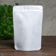Package doy-pack, matte, white, 10 x 15 x 4 cm