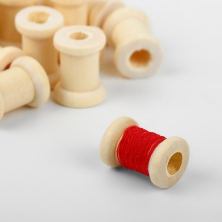 A set of wooden coils without a coating, 50 pcs, d = 1.3 × 1.9 cm-3