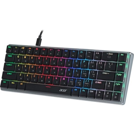 Acer OKW302 Keyboard Silver USB for Gamer LED (ZL.KBDCC.01C)-2