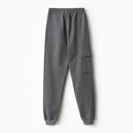 Pants for the boy are beginning, gray color, height 170 cm-3