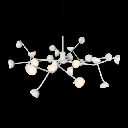 Suspended chandelier Mantra Adn, Led, 3960lm, 3000k, 350 mm, matte white color-2