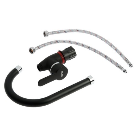 Kitchen mixer Zein Z2630, single -leaf, cartridge ceramics 40 mm, black-9