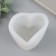 Mold silicone for a candle "Heart. Column" 6x5.7x10 cm