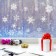 Window sticker "flickering snowflakes", reusable, 33 x 50 cm, new year