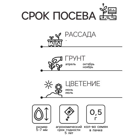 Семена Люпин "Минарет", смесь 0,5 г-1