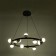 Lamp with PDD "Ricardo" 12xLD 40W black and gold 75x75x16-116 cm