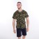 T -shirt male camouflage spots, khaki color, size 52