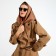 Women's scarf minku: casual collection brown color