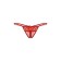 Thong with access Softline Collection, lace, red color, size S/L