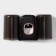 Holder for toothbrushes with a toothpaste, a glass of 2 pcs, 20 × 10.2 × 6.2 cm, black color