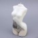 Figure candle with concrete "Women's silhouette", 15x7 cm, white