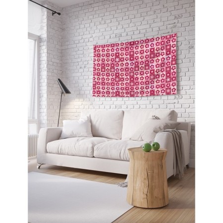 Decorative panel with photo printing "Panel in a flower", horizontal, size 150x200 cm