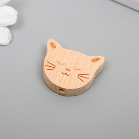 Bead for creativity tree "kitten" 3.1x2.5 cm-1