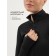 Longslit female Resport, on a zipper, p. 46, the color is black, basic, with a long sleeve