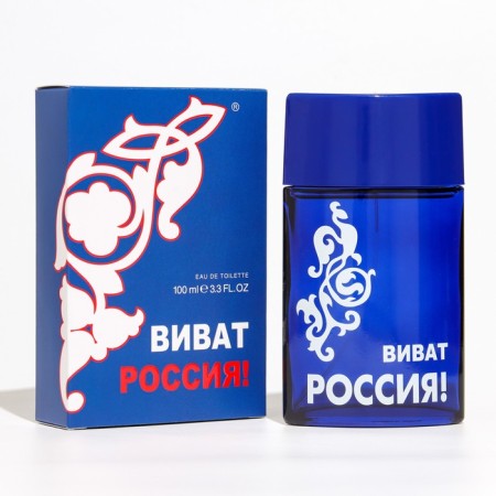 Male toilet water "Vivat Russia", blue, 100 ml-2