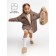 Children's jacket Amarobaby Lama, height 122 cm, chocolate color