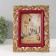 Polystone photo frame 10x15 cm "Antei" red with gold 17.3x1.5x22.2 cm
