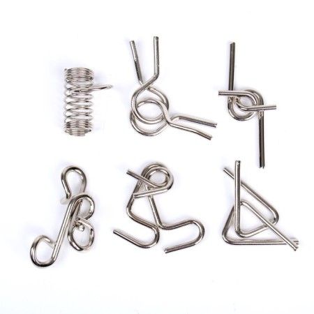 Set of metal puzzles "Smart nails"-3