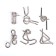 Set of metal puzzles "Smart nails"