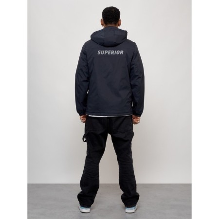 Sports male jacket, size 52, dark blue color-10