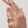 Ring set 5 pieces "perfect fingers" sophistication, color silver