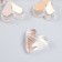 Busina Plastic "Coffee aroma. Heart. Half" Gloss Mix 2.3x2.4x0.9 cm
