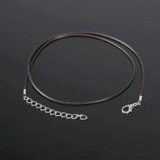 Nylon cord d = 1.5 mm, 43 cm with an extension cord, brown color