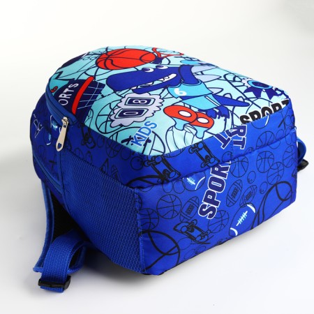 Baby backpack on lightning, blue color-4