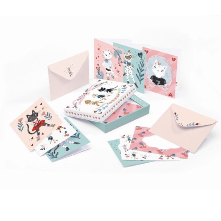 Set of postcards Djeco "Lucille", 9x11 cm