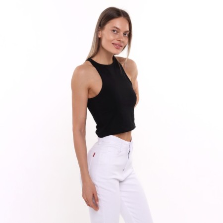 T -shirt female, black color, size 46 (l)-2