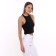 T -shirt female, black color, size 46 (l)