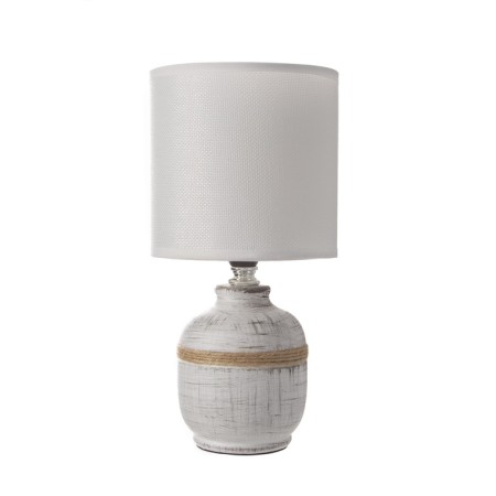 Hand lamp with lampshade Risalux "Charlotte", E14, 40 W, white-black, 13 × 13 × 27 cm-5