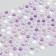 Sticking plastic rhinestones "Half -dumplings of different sizes" MIX 9.2x15.5 cm
