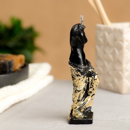 Figure candle "Venus No. 2" Black with a whip 12cm-1