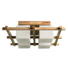 Woods 4x60W E27 lamp is brown 52x52x20 cm