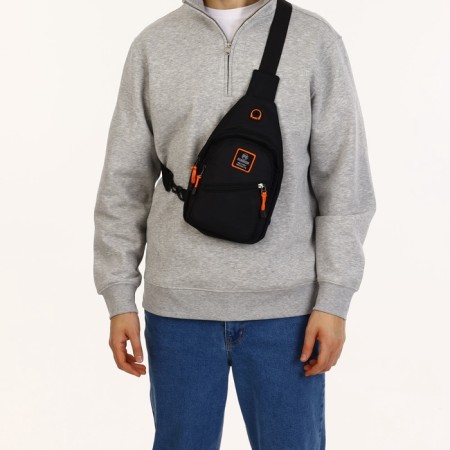 Lightning bag-bag, external pocket, black color-5