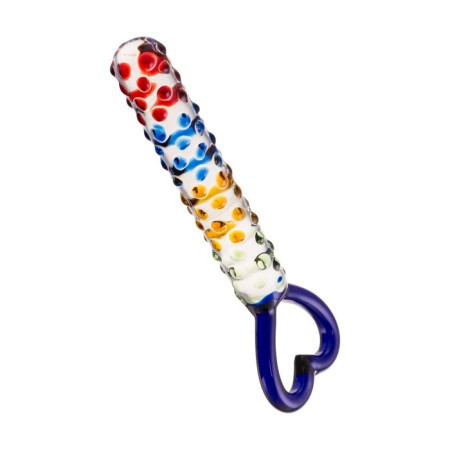 Unrealistic phallimitator Sexus Glass, glass, transparent, 22.5 cm-2