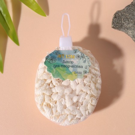 Natural decorative shells "White" set of 100 g-3