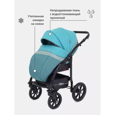 Stroller 3 in 1 Rant Patio, Aquamarine Color-6