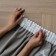 A set of curtains with Mary's selection, size 145x280 cm, beige-gray color, 2 pcs